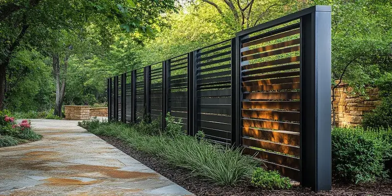 Alu Sichtschutzzaun aus Polen