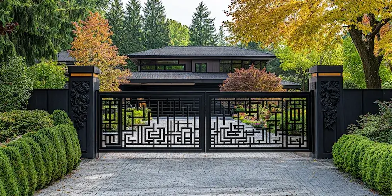 Gartenzaun Metall Polen